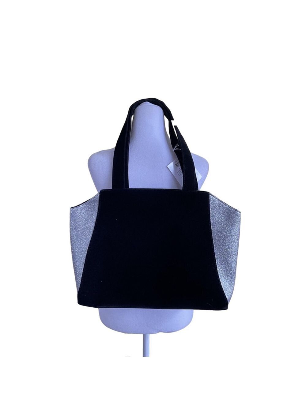 Women's Jimmy Choo Tote Bag Black and Silver - Picture 2 of 3
